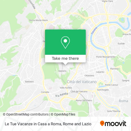 Le Tue Vacanze in Casa a Roma map