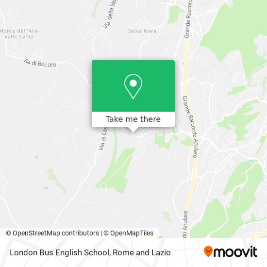 London Bus English School map