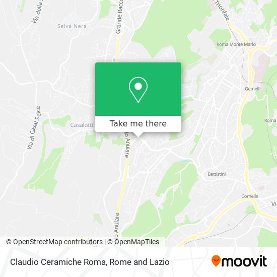 Claudio Ceramiche Roma map