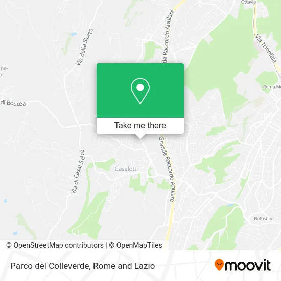Parco del Colleverde map