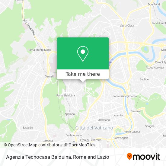 Agenzia Tecnocasa Balduina map