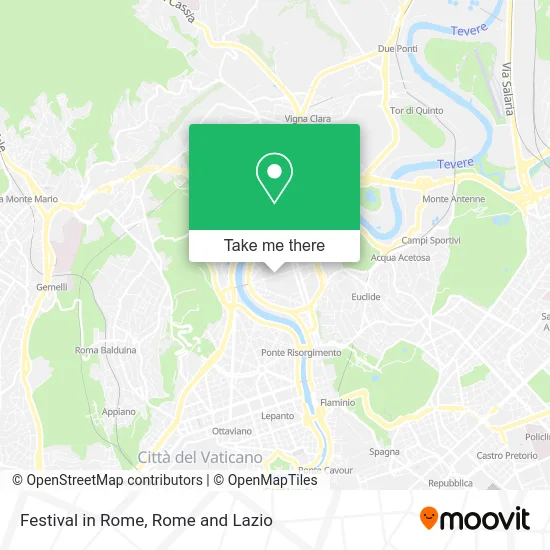 Festival in Rome map