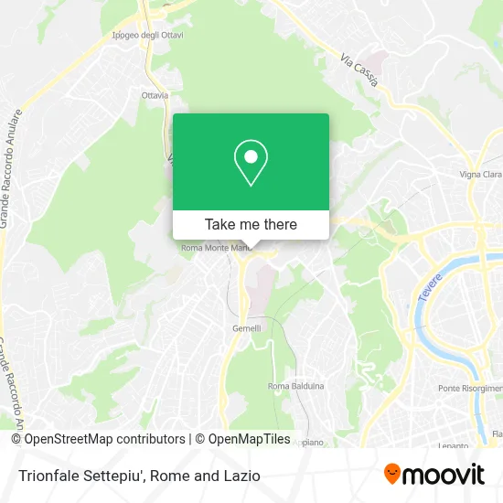 Trionfale Settepiu' map