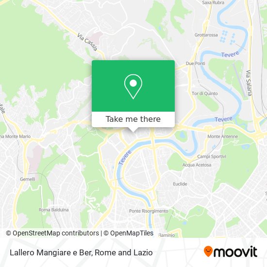 Lallero Mangiare e Ber map