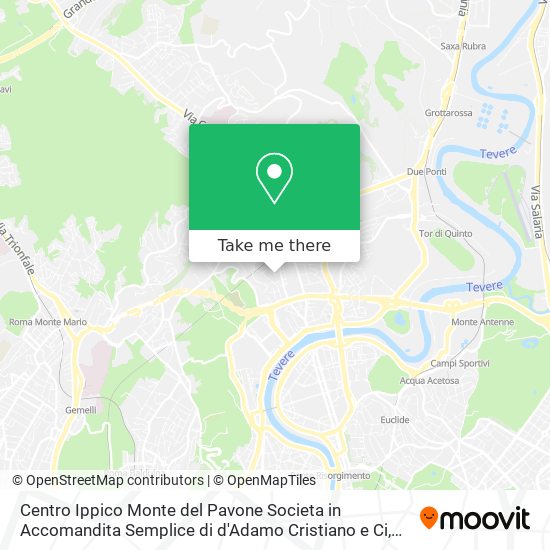 Centro Ippico Monte del Pavone Societa in Accomandita Semplice di d'Adamo Cristiano e Ci map