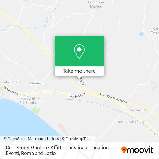 Ceri Secret Garden - Affitto Turistico e Location Eventi map