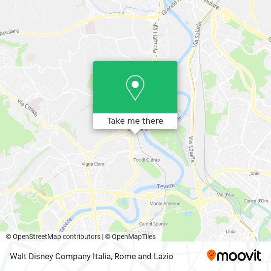 Walt Disney Company Italia map