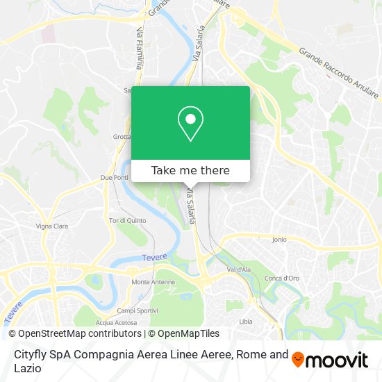 Cityfly SpA Compagnia Aerea Linee Aeree map