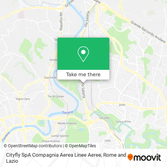 Cityfly SpA Airline Company map