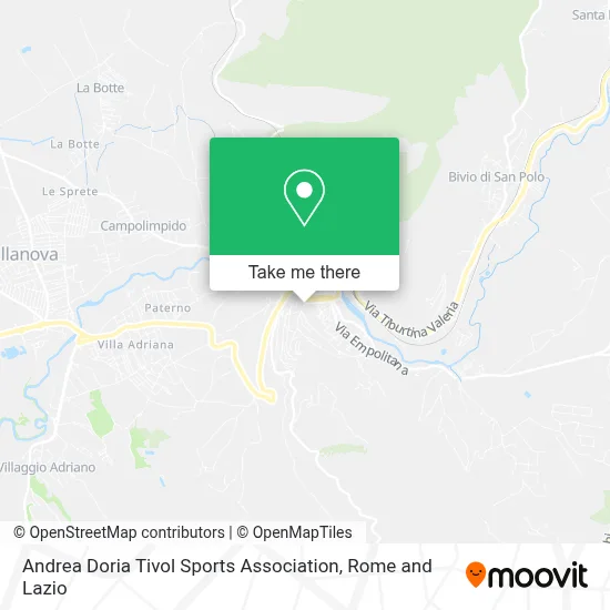 Andrea Doria Tivol Sports Association map