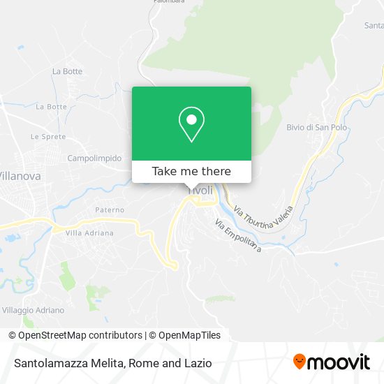 Santolamazza Melita map
