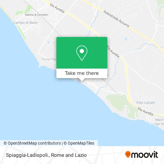 Spiaggia-Ladispoli. map