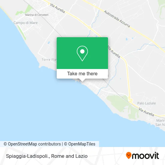 Spiaggia-Ladispoli. map