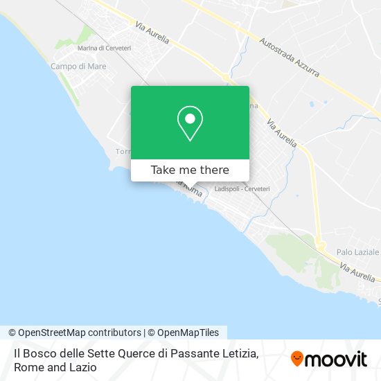 Il Bosco delle Sette Querce di Passante Letizia map