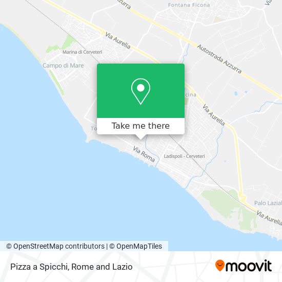 Pizza a Spicchi map