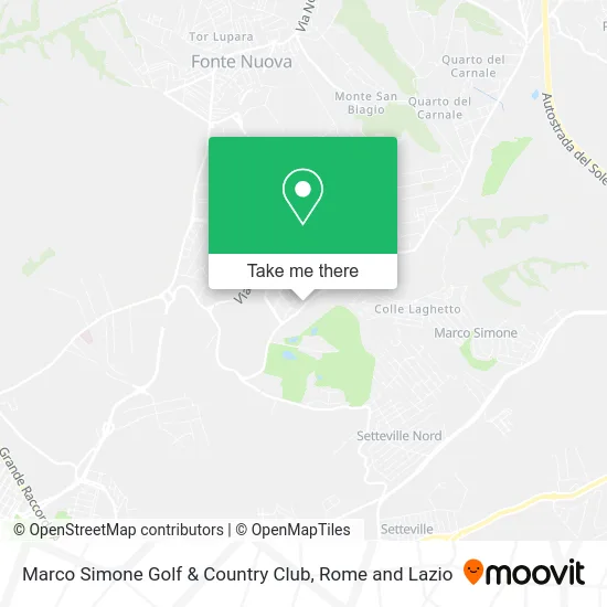 Marco Simone Golf & Country Club map
