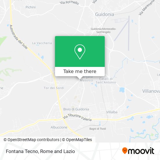 Fontana Tecno map