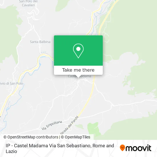 IP - Castel Madama San Sebastiano Street map