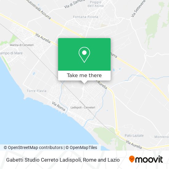 Gabetti Studio Cerreto Ladispoli map