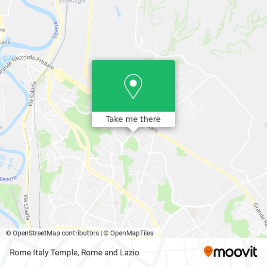 Rome Italy Temple map
