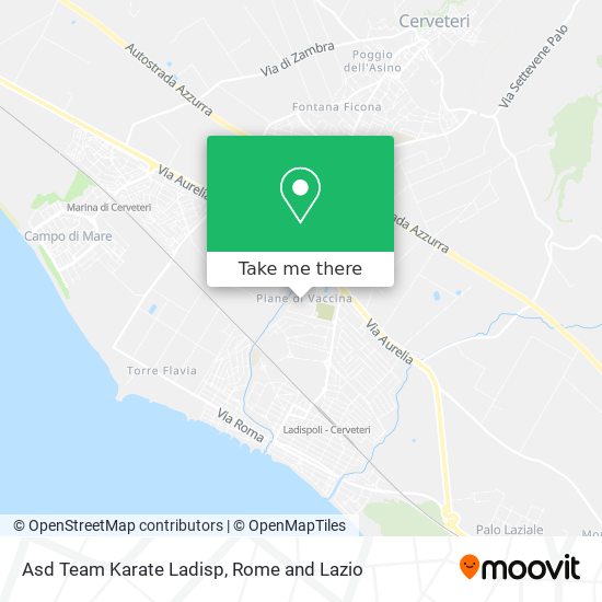 Asd Team Karate Ladisp map