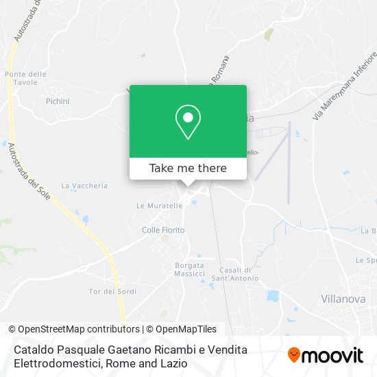Cataldo Pasquale Gaetano Ricambi e Vendita Elettrodomestici map