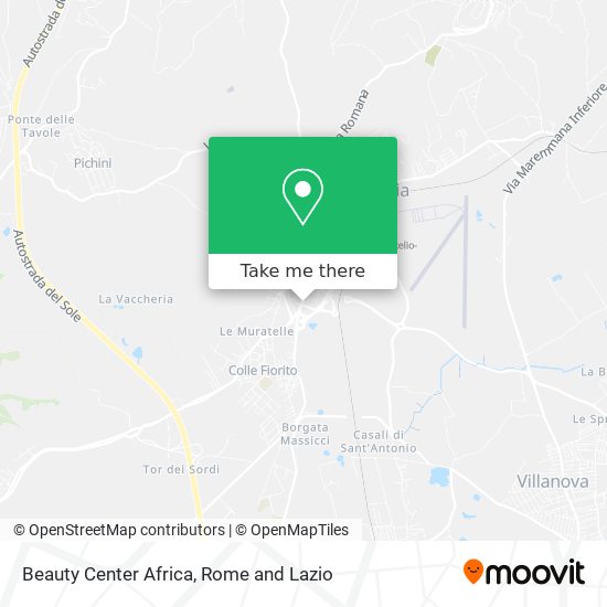 Beauty Center Africa map