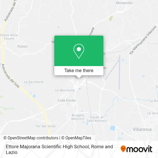 Ettore Majorana Scientific High School map