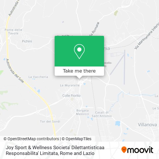 Joy Sport & Wellness Societa' Dilettantisticaa Responsabilita' Limitata map