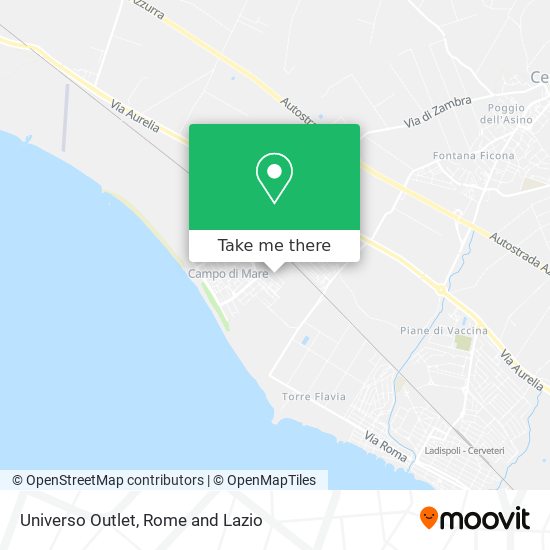 Universo Outlet map