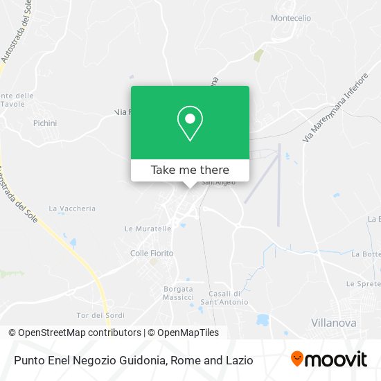 Punto Enel Negozio Guidonia map