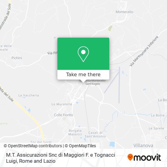 M.T. Assicurazioni Snc di Maggiori F. e Tognacci Luigi map
