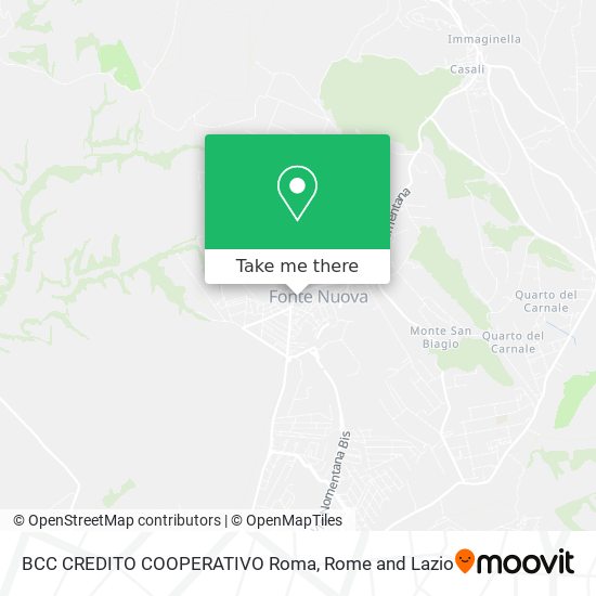 BCC CREDITO COOPERATIVO Roma map