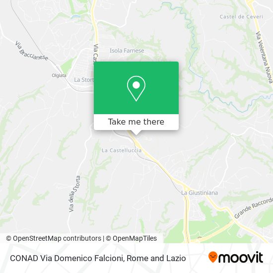 CONAD Via Domenico Falcioni map