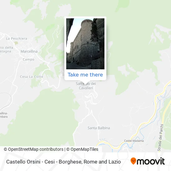Orsini-Cesi-Borghese Castle map