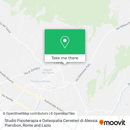 Studio Fisioterapia e Osteopatia Cerveteri di Alessia Pierobon map