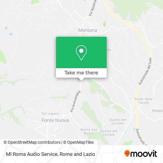 Ml Roma Audio Service map