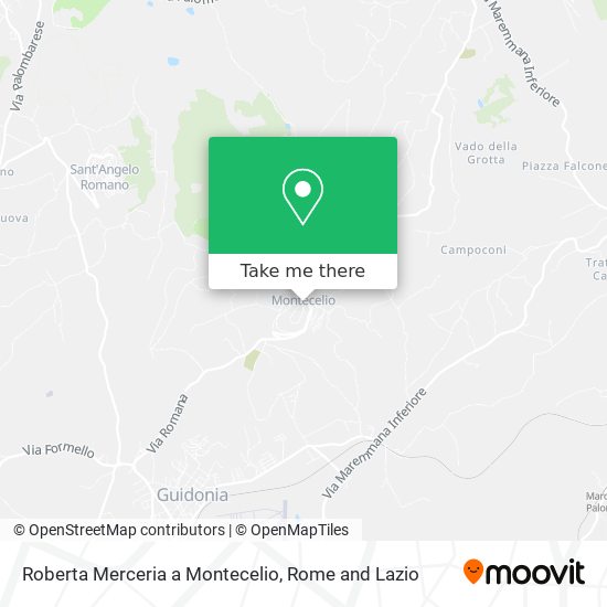 Roberta Merceria a Montecelio map
