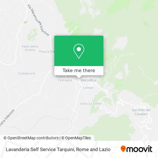 Lavanderia Self Service Tarquini map