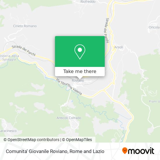 Comunita' Giovanile Roviano map