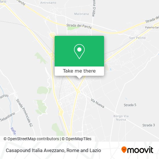 Casapound Italia Avezzano map