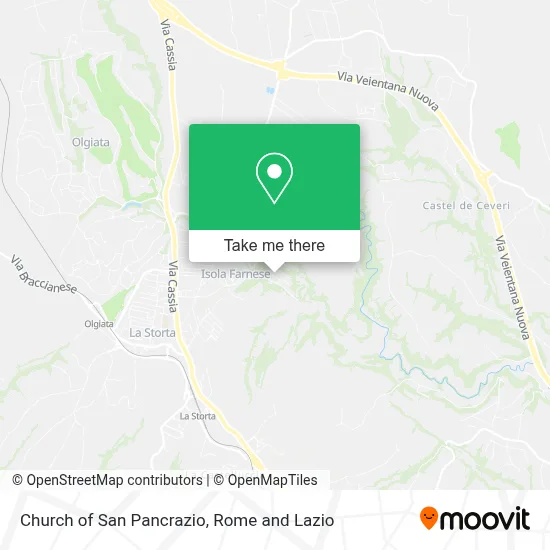 Church of San Pancrazio map