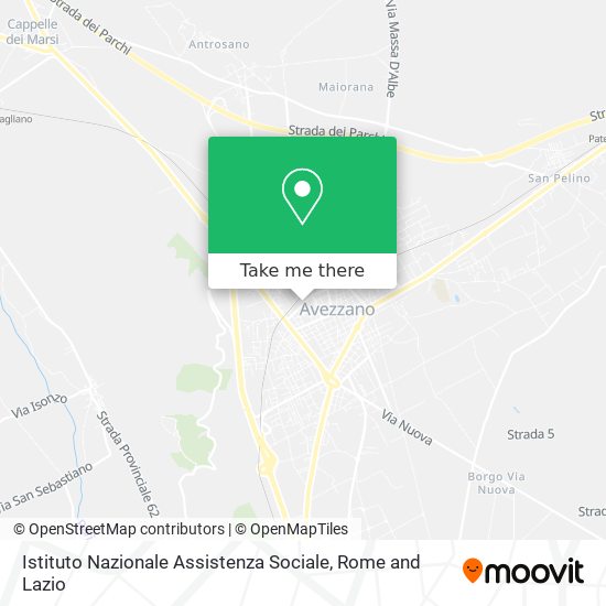 Istituto Nazionale Assistenza Sociale map