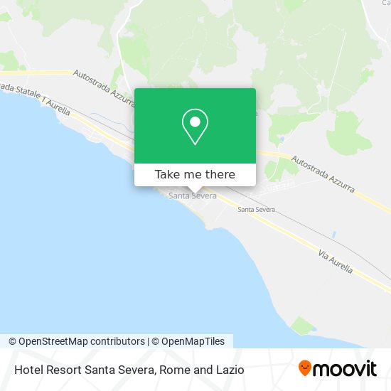 Hotel Resort Santa Severa map