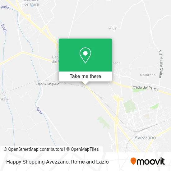 Happy Shopping Avezzano map