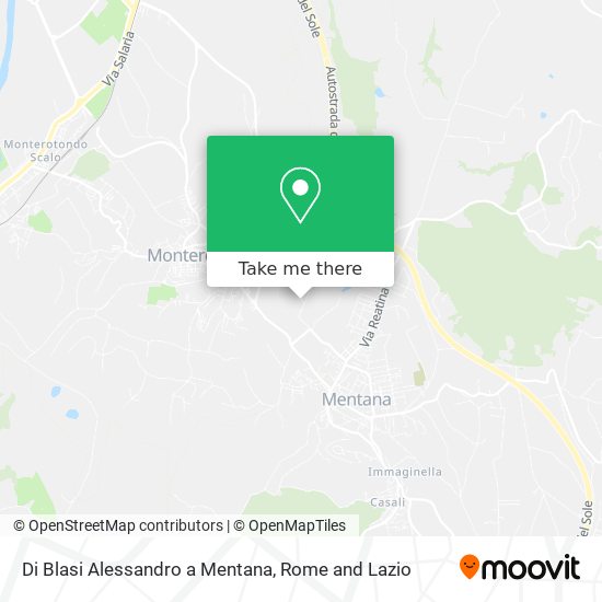 Di Blasi Alessandro a Mentana map