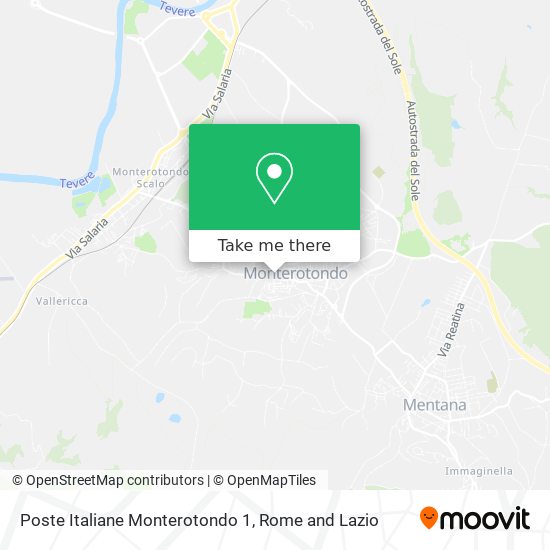 Poste Italiane Monterotondo 1 map