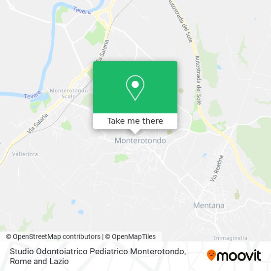 Studio Odontoiatrico Pediatrico Monterotondo map