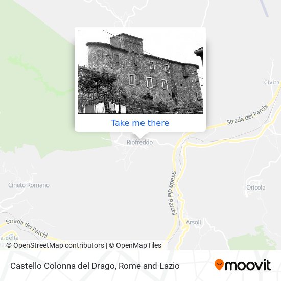 Castello Colonna del Drago map