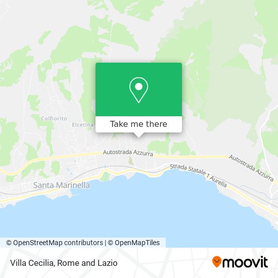 Villa Cecilia map